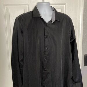 Men’s Vitarelli Italian black dress shirt